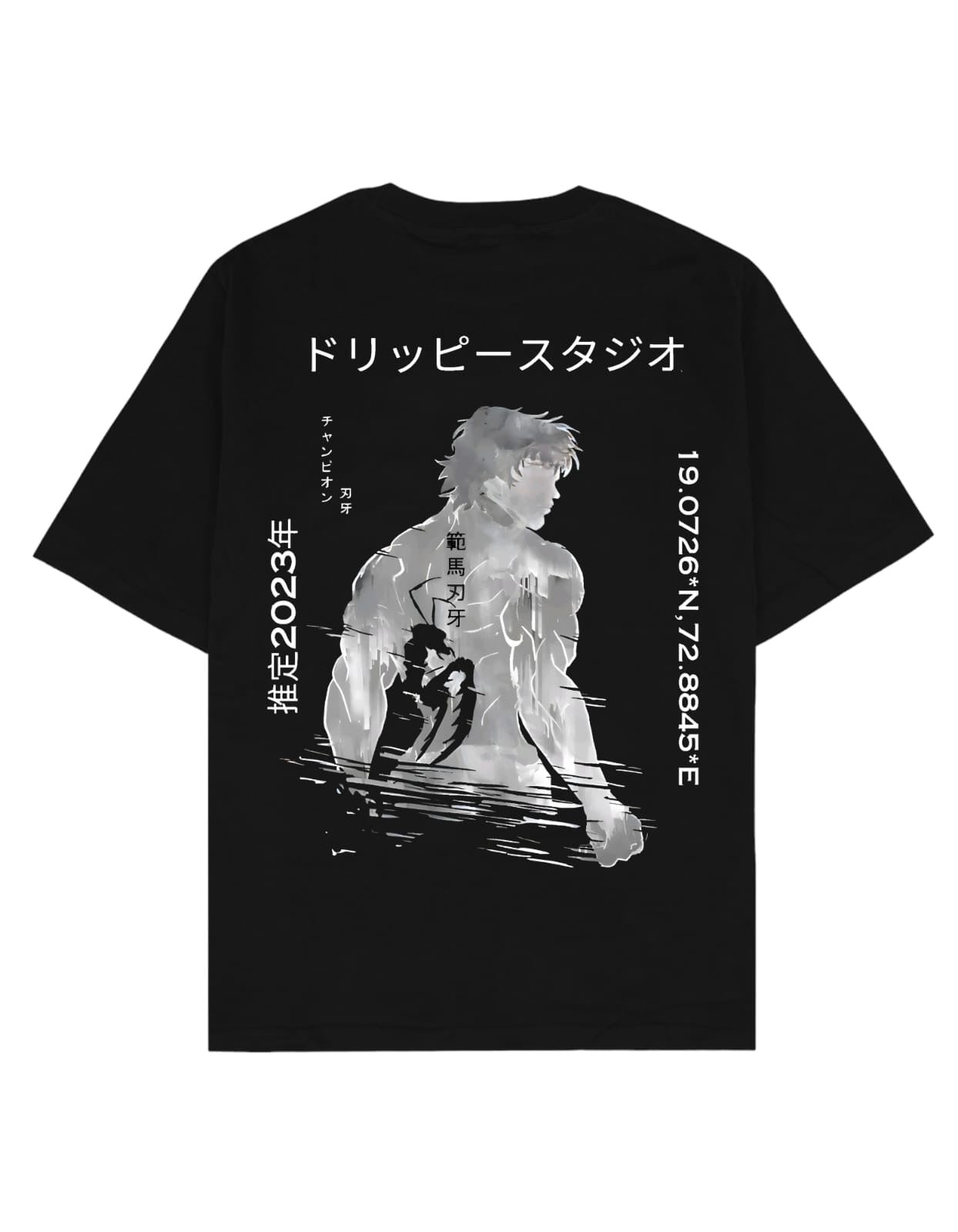 Oversized anime themed tshirt