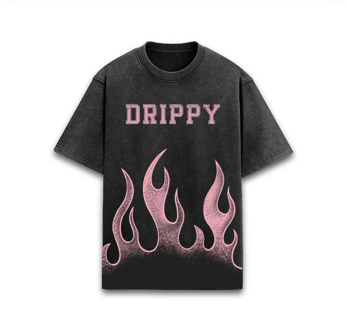 FIRED UP!! STONEWASH BLACK T-SHIRT